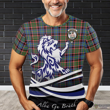 Aikenhead Tartan T-Shirt with Alba Gu Brath Regal Lion Emblem