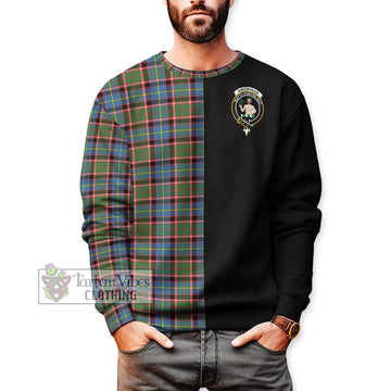 Aikenhead Tartan Sweatshirt with Family Crest and Half Of Me Style Unisex - Tartan Vibes Clothing