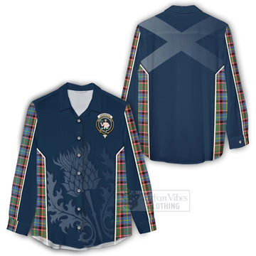 Aikenhead Tartan Women's Casual Shirt with Family Crest and Scottish Thistle Vibes Sport Style