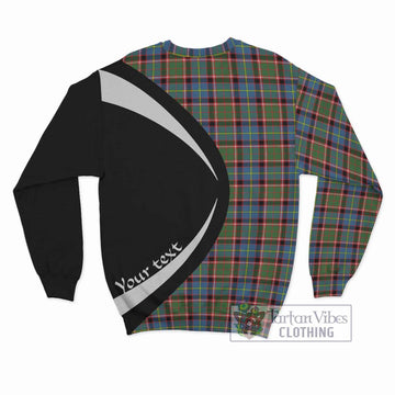 Aikenhead Tartan Sweatshirt with Family Crest Circle Style - Tartan Vibes Clothing