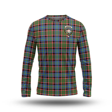 Aikenhead Tartan Long Sleeve T-Shirt with Family Crest - Tartan Vibes Clothing