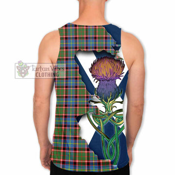 Aikenhead Tartan Family Crest Men's Tank Top Scottish Thistle Celtic Inspired - Tartan Vibes Clothing