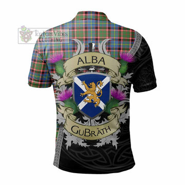 Aikenhead Tartan Family Crest Polo Shirt Lion Rampant Royal Thistle Shield Celtic Inspired - Tartan Vibes Clothing