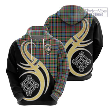 Aikenhead Tartan Hoodie with Family Crest and Celtic Symbol Style - Tartan Vibes Clothing