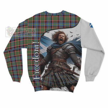 Aikenhead Crest Tartan Sweatshirt Inspired by the Freedom of Scottish Warrior - Tartan Vibes Clothing