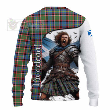 Aikenhead Crest Tartan Knitted Sweater Inspired by the Freedom of Scottish Warrior