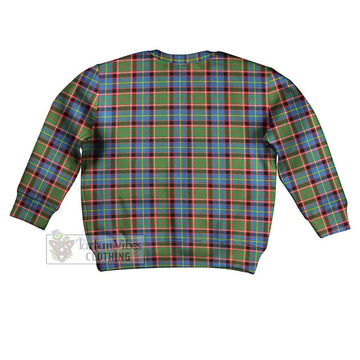 Aikenhead Tartan Kid Ugly Sweater with Family Crest - Tartan Vibes Clothing
