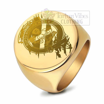 Aikenhead Clan Crest Engraved Ring Scotland In Me Style