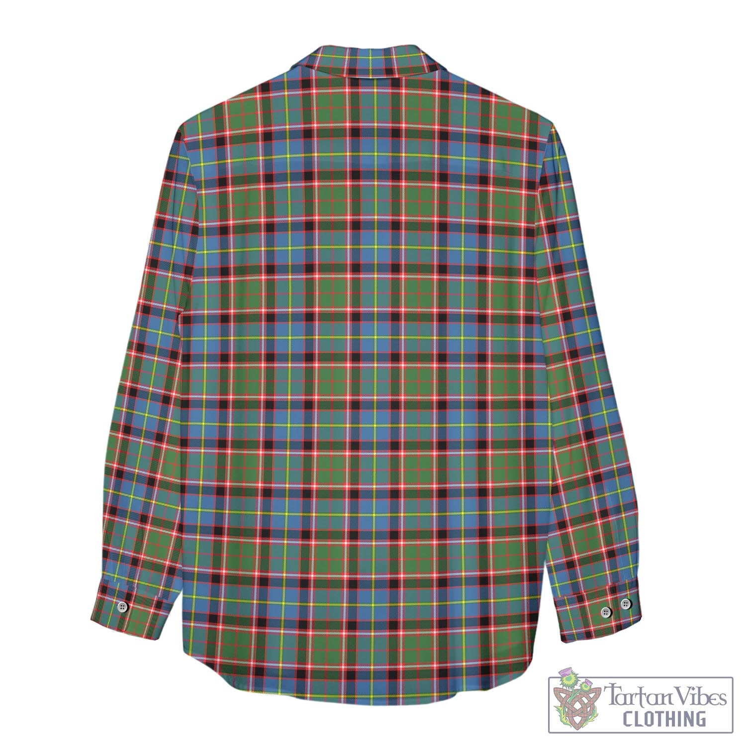 Tartan Vibes Clothing Aikenhead Tartan Womens Casual Shirt with Family Crest