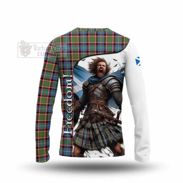 Aikenhead Crest Tartan Long Sleeve T-Shirt Inspired by the Freedom of Scottish Warrior - Tartan Vibes Clothing