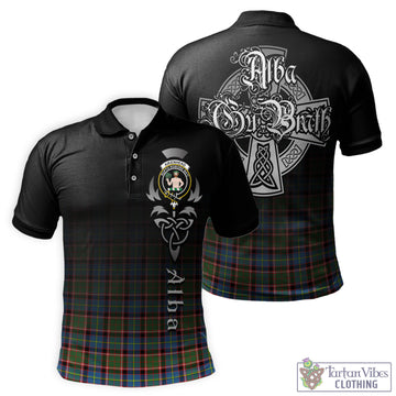 Aikenhead Tartan Polo Shirt Featuring Alba Gu Brath Family Crest Celtic Inspired