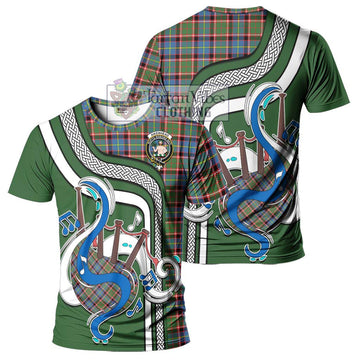 Aikenhead Tartan T-Shirt with Epic Bagpipe Style