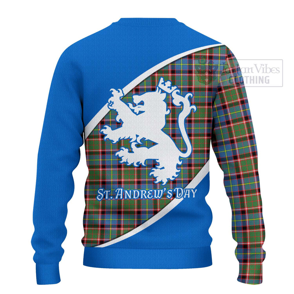 Tartan Vibes Clothing Aikenhead Family Crest Tartan Knitted Sweater Celebrate Saint Andrew's Day in Style