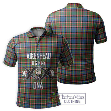 Aikenhead Tartan Polo Shirt with Family Crest DNA In Me Style - Tartan Vibes Clothing