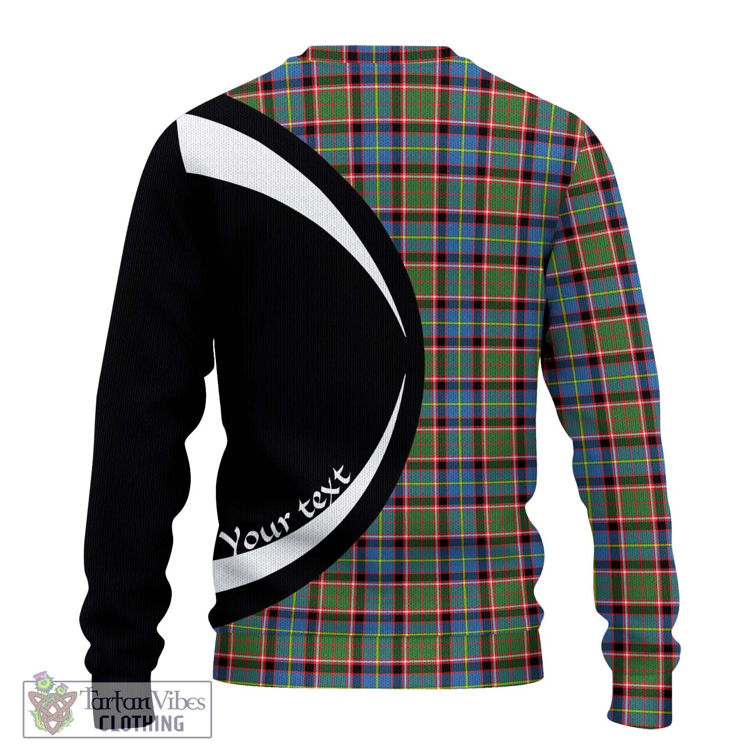 Aikenhead Tartan Ugly Sweater with Family Crest Circle Style - Tartan Vibes Clothing