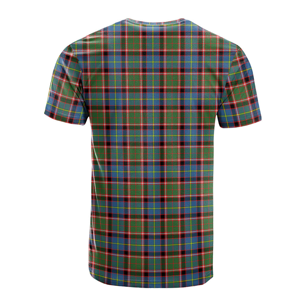 Aikenhead Tartan T-Shirt with Family Crest - Tartanvibesclothing