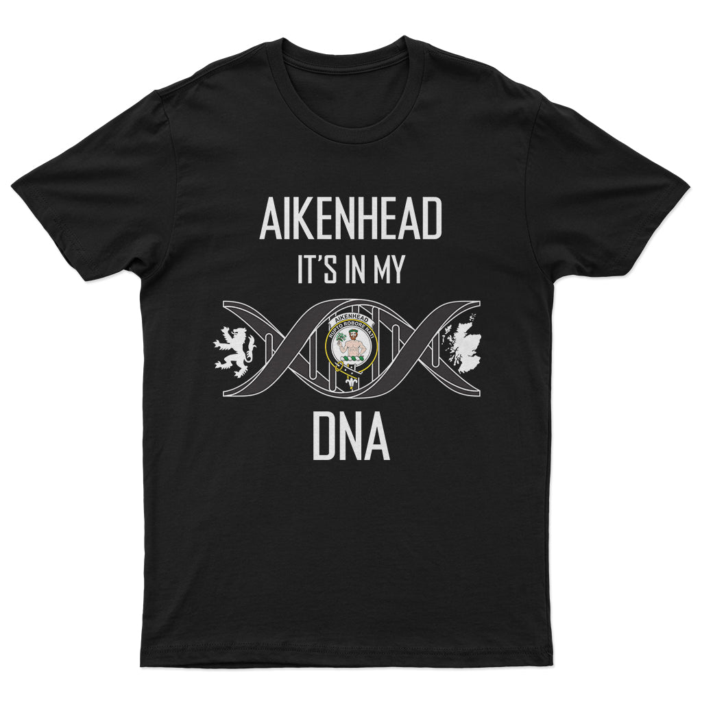 Aikenhead Family Crest DNA In Me Mens T Shirt - Tartanvibesclothing