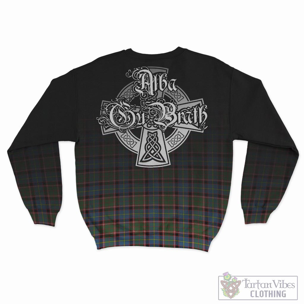 Tartan Vibes Clothing Aikenhead Tartan Sweatshirt Featuring Alba Gu Brath Family Crest Celtic Inspired