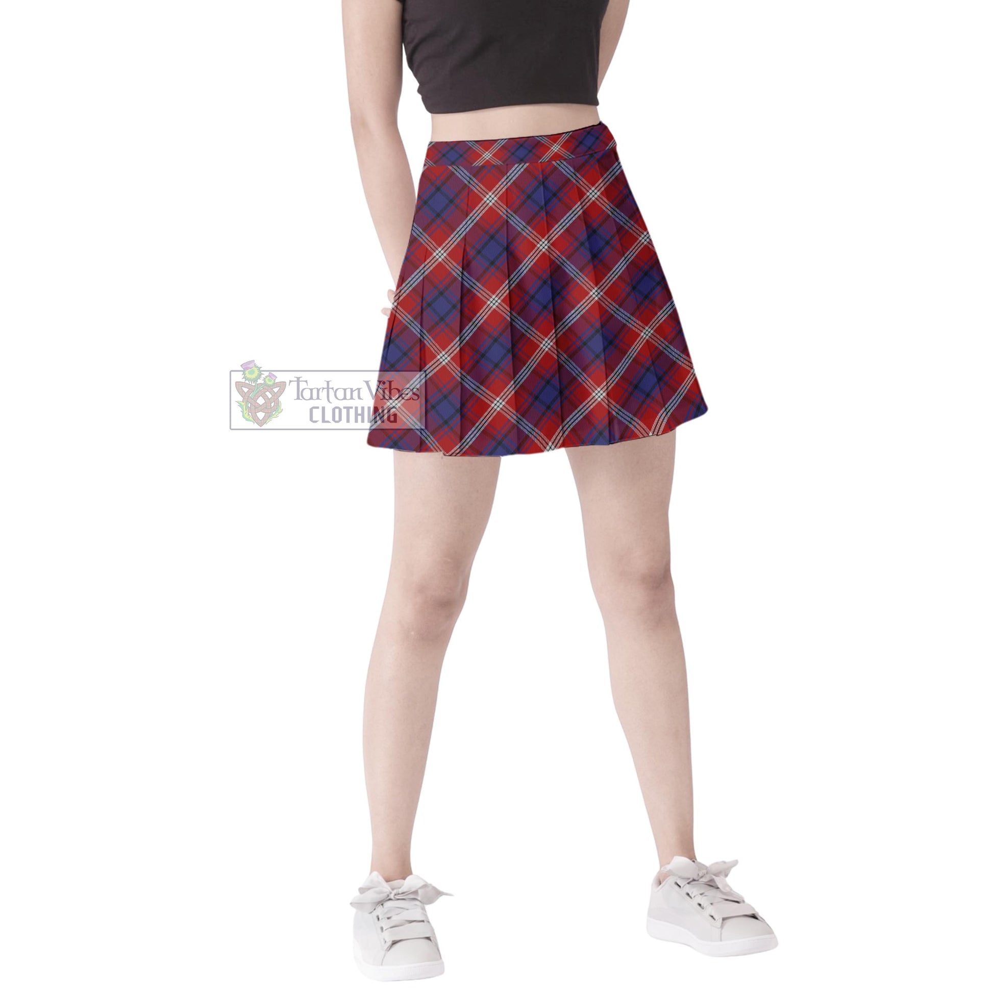 Tartan Vibes Clothing Ainslie Tartan Women's Plated Mini Skirt