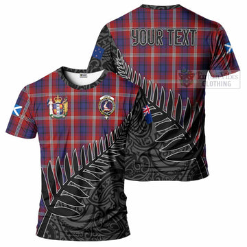 Ainslie Crest Tartan T-Shirt with New Zealand Silver Fern Half Style