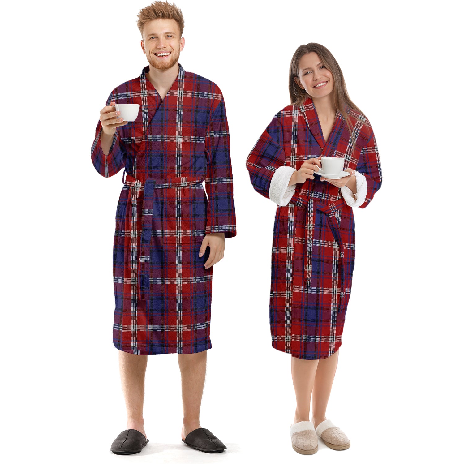 Ainslie Tartan Bathrobe Unisex S - Tartan Vibes Clothing