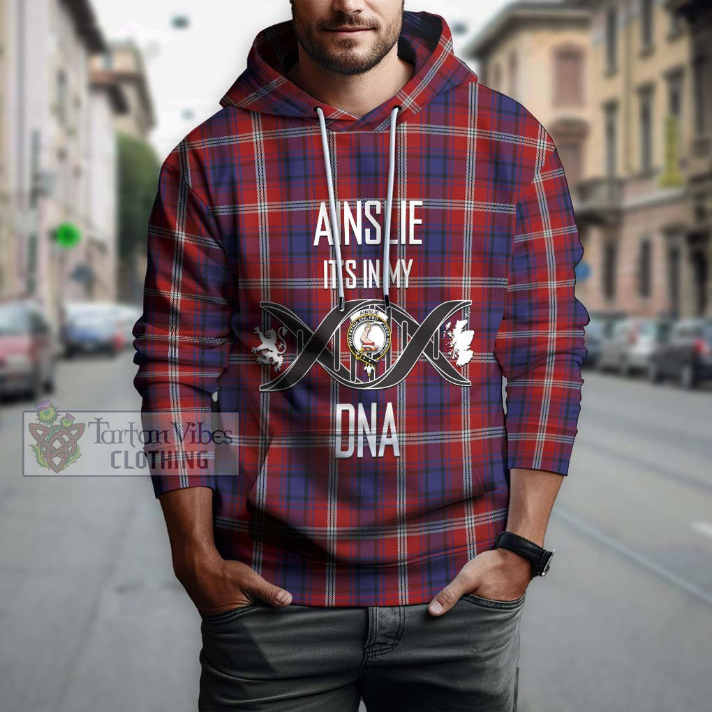 Ainslie Tartan Hoodie with Family Crest DNA In Me Style Pullover Hoodie - Tartanvibesclothing Shop