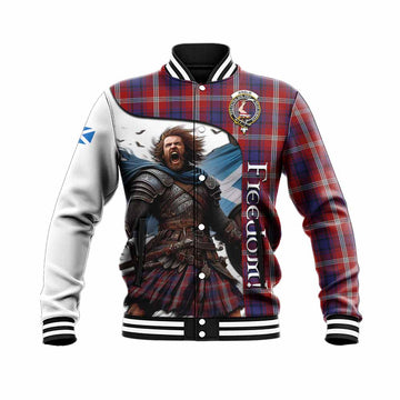 Ainslie Crest Tartan Baseball Jacket Inspired by the Freedom of Scottish Warrior