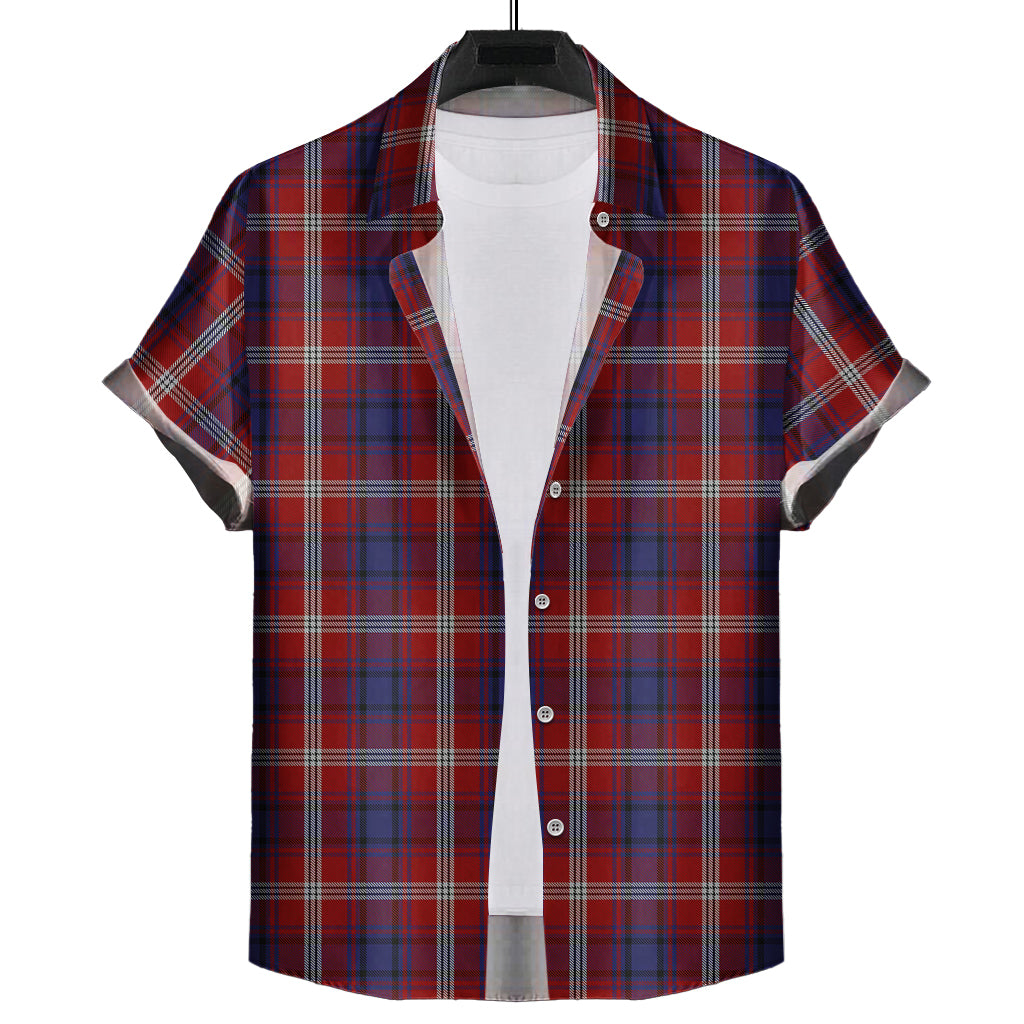 Ainslie Tartan Short Sleeve Button Down Shirt - Tartanvibesclothing