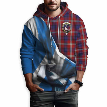 Ainslie Tartan Hoodie with Family Crest Scotland Patriotic Style