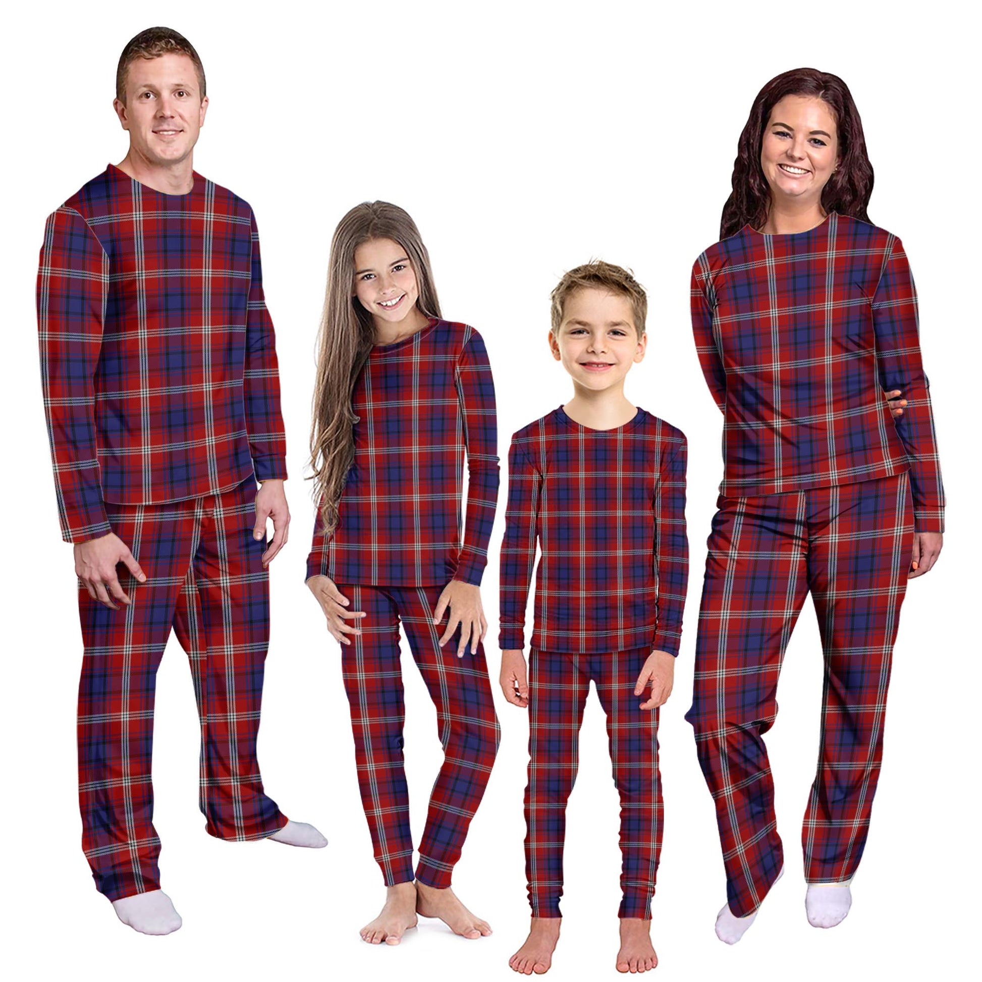 Ainslie Tartan Pajamas Family Set Kid - Tartan Vibes Clothing