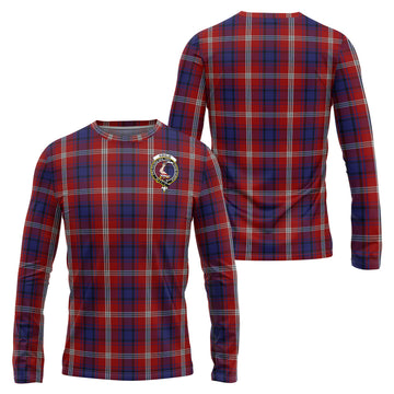 Ainslie Tartan Long Sleeve T-Shirt with Family Crest