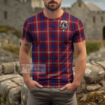 Ainslie Tartan Cotton T-Shirt with Family Crest