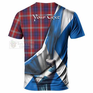 Ainslie Tartan T-Shirt with Family Crest Scotland Patriotic Style