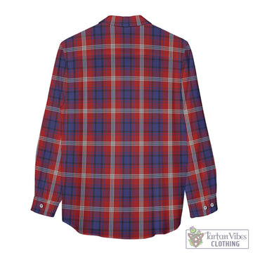 Ainslie Tartan Womens Casual Shirt with Family Crest