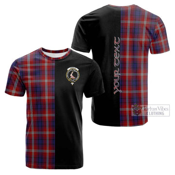 Ainslie Tartan Cotton T-shirt with Family Crest and Half Of Me Style