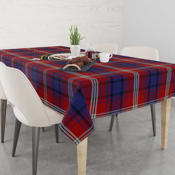 Ainslie Tartan Tablecloth with Family Crest