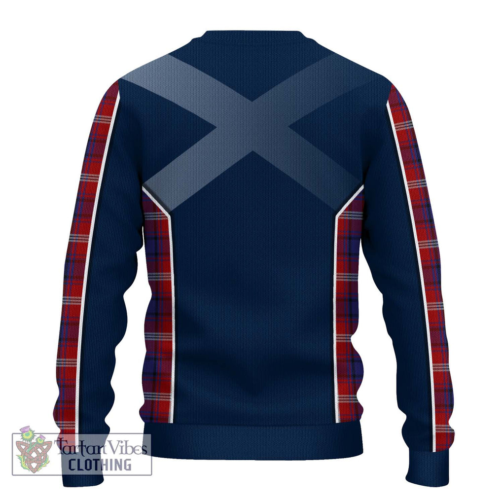 Ainslie Tartan Knitted Sweater with Family Crest and Lion Rampant Vibes Sport Style - Tartan Vibes Clothing