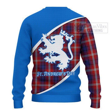 Ainslie Family Crest Tartan Ugly Sweater Celebrate Saint Andrew's Day in Style