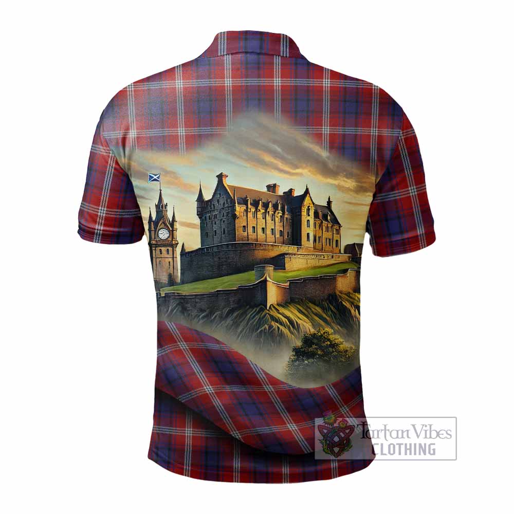 Ainslie Tartan Family Crest Polo Shirt with Scottish Ancient Castle Style - Tartan Vibes Clothing