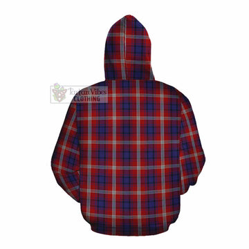 Ainslie Tartan Cotton Hoodie with Family Crest DNA In Me Style