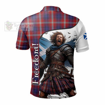 Ainslie Crest Tartan Polo Shirt Inspired by the Freedom of Scottish Warrior - Tartan Vibes Clothing
