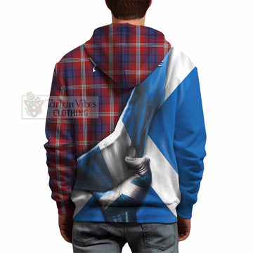 Ainslie Tartan Hoodie with Family Crest Scotland Patriotic Style