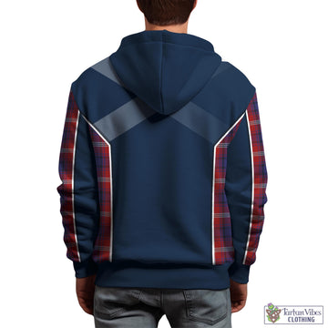 Ainslie Tartan Hoodie with Family Crest and Scottish Thistle Vibes Sport Style
