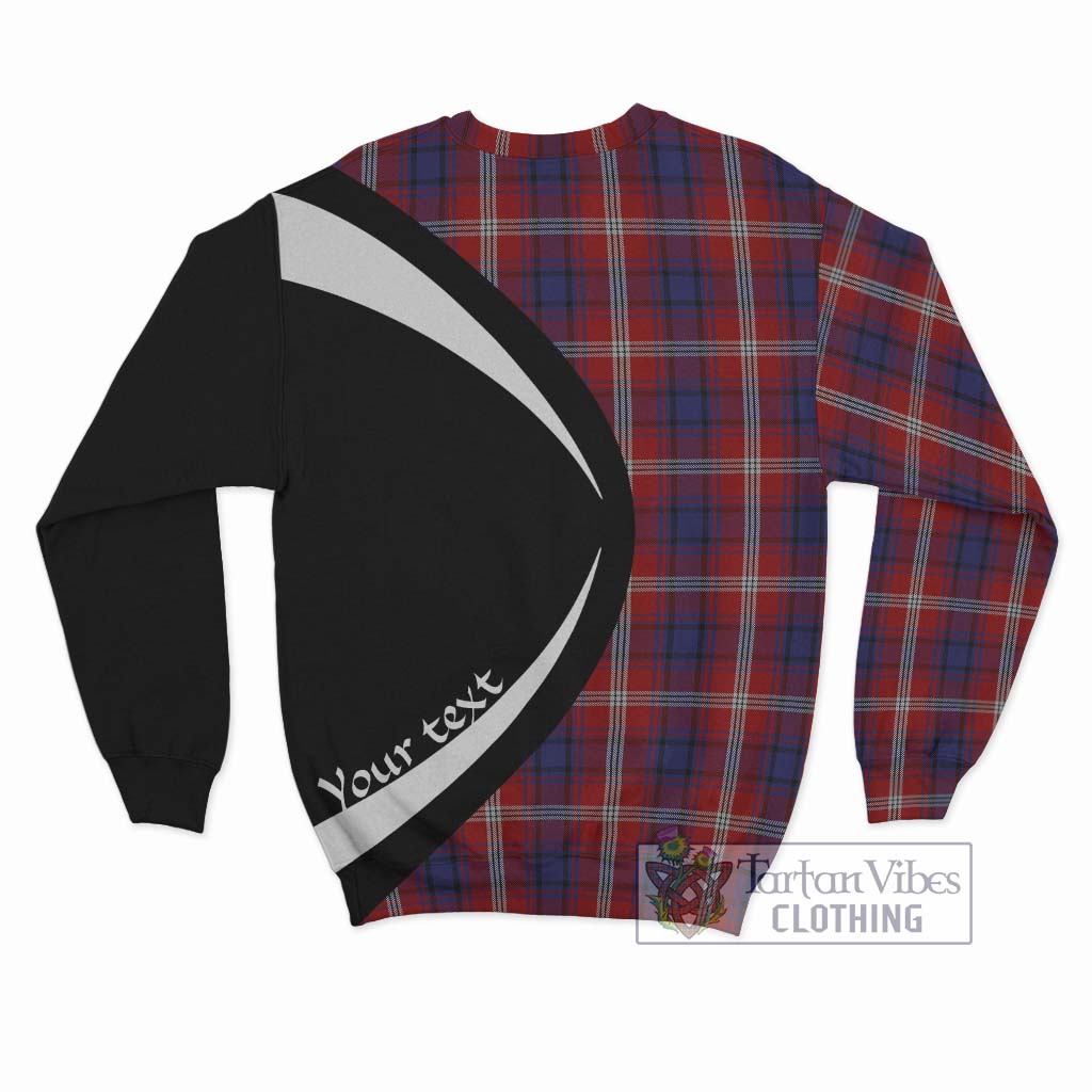 Ainslie Tartan Sweatshirt with Family Crest Circle Style - Tartan Vibes Clothing