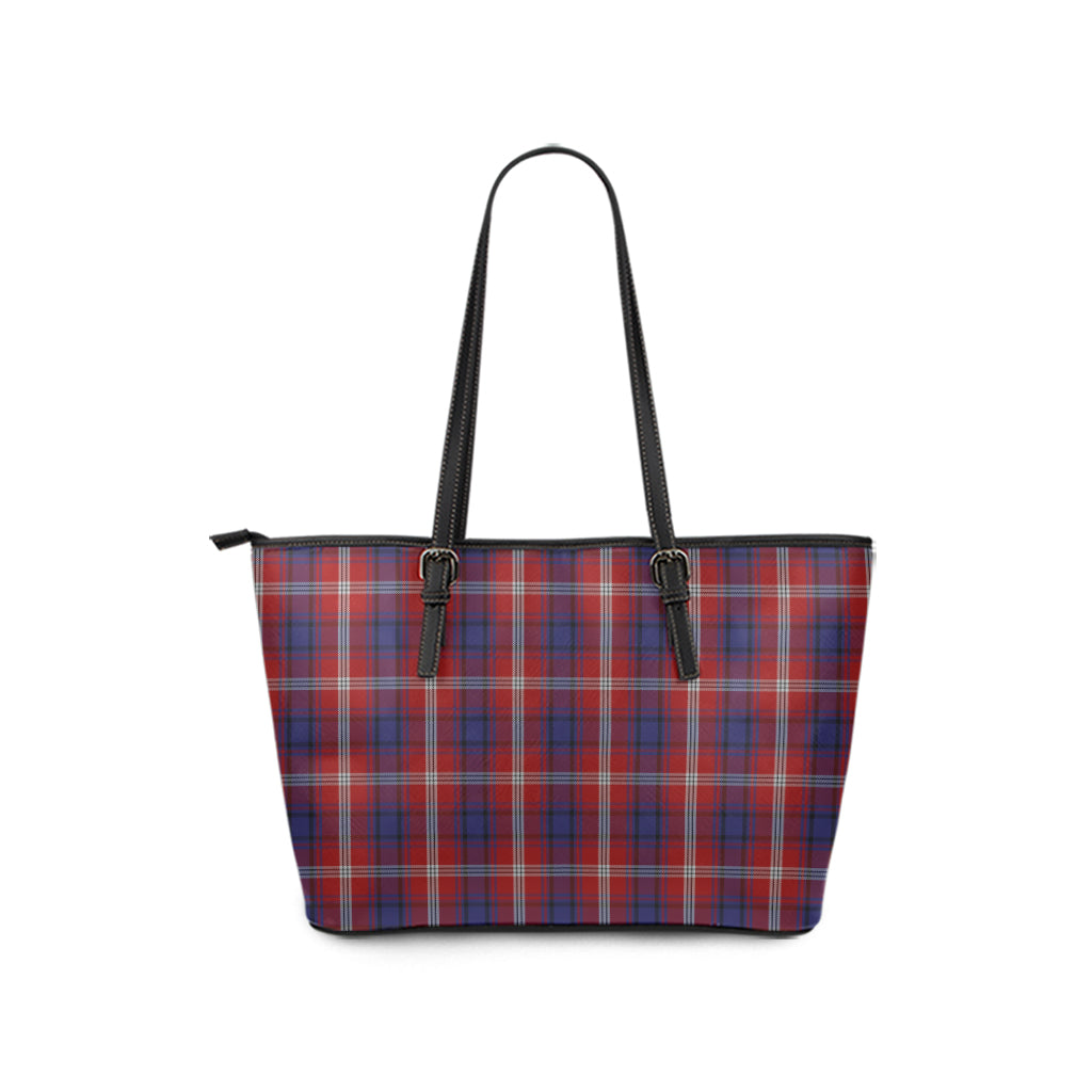 Ainslie Tartan Leather Tote Bag - Tartanvibesclothing