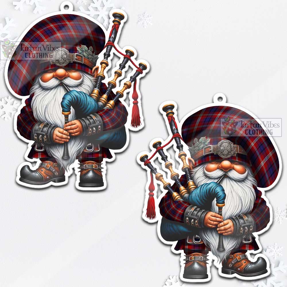 Tartan Vibes Clothing Ainslie Tartan Badpiper Gnome Christmas Ornament