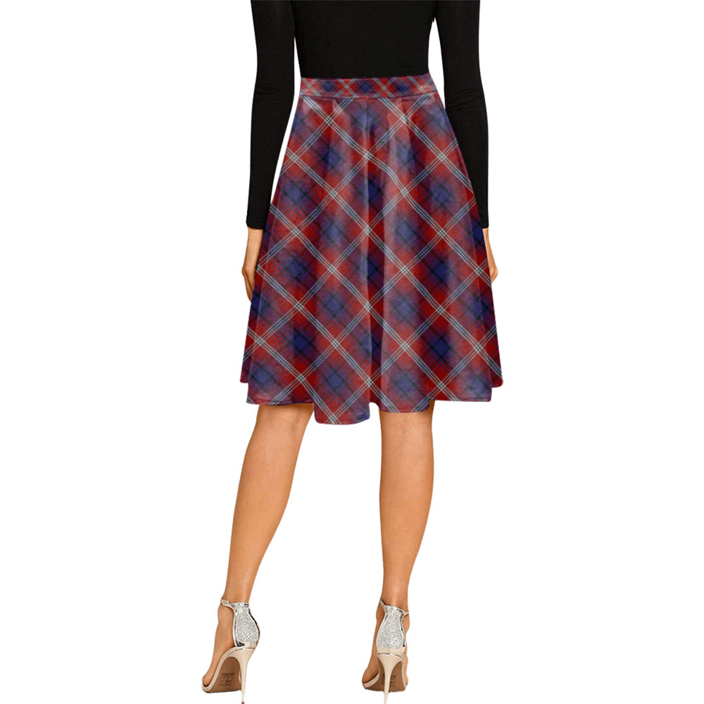 Ainslie Tartan Melete Pleated Midi Skirt - Tartanvibesclothing