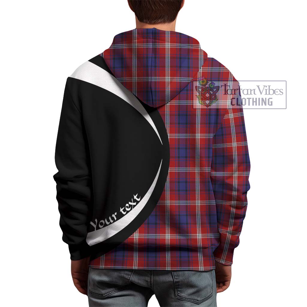 Tartan Vibes Clothing Ainslie Tartan Hoodie with Family Crest Circle Style