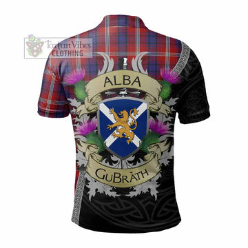 Ainslie Tartan Family Crest Polo Shirt Lion Rampant Royal Thistle Shield Celtic Inspired - Tartan Vibes Clothing