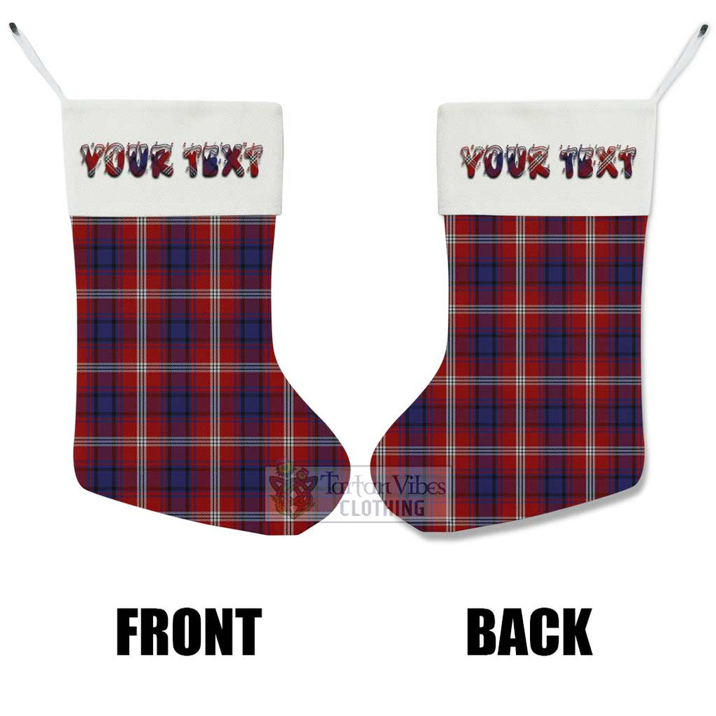 Tartan Vibes Clothing Ainslie Tartan Christmas Stocking with Personalized Text